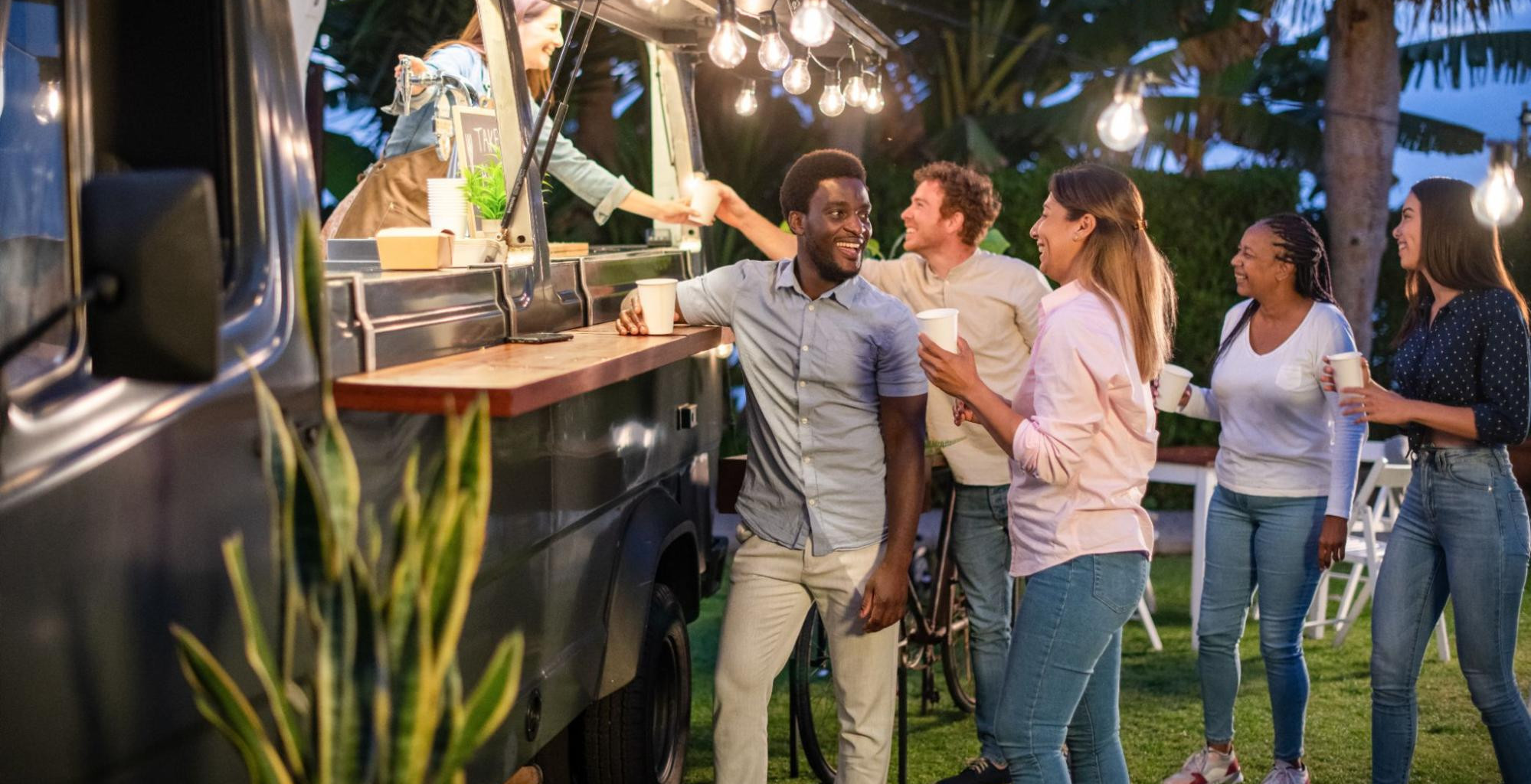 Image of a diverse group of people buying from a food truck for the blog Why California is a Great Place for Small Businesses | Business Finance Capital - BFC Funding